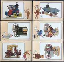 TINTIN Chromos Voir et Savoir L’Automobile origines à 1900 série 3 Très bon état