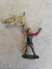 Figurine Quiralu Aludo ? Jeanne d'arc ? porte drapeau ? moyen-âge