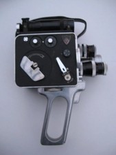 Leveque LD8 + 3 objectifs Kern et Angénieux : camera 8mm française