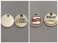 Lot X 2 Jetons De Caddie Métal Différents Voiture Auto Automobile  Seat Garage