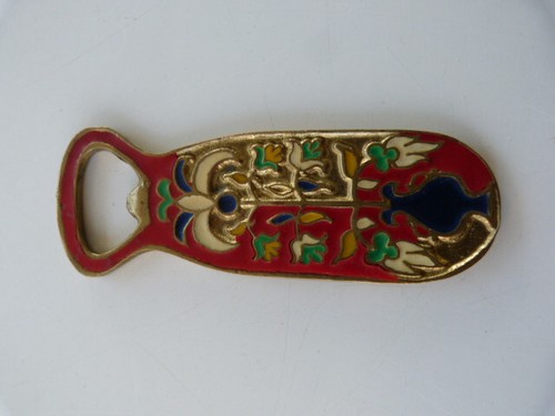 Décapsuleur bronze émaillé