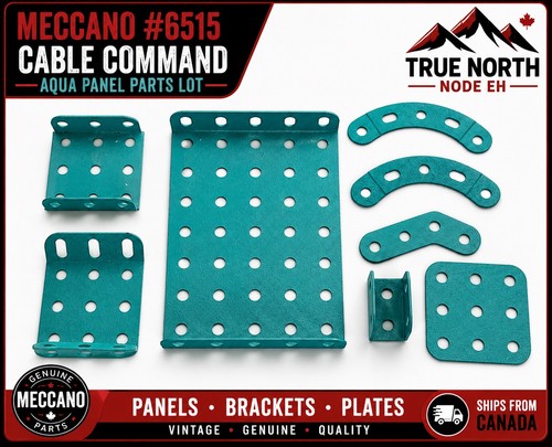 Meccano 6515 aqua parts lot - aqua,