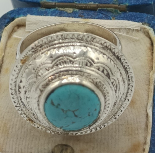 Bague argent turquoise - et,