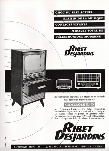Publicite televiseurs ribet - ad,