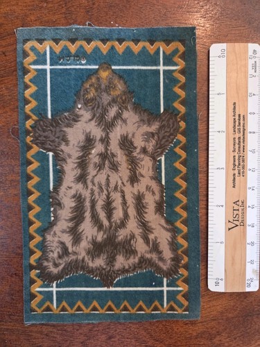 Animal pelt tobacco bear felt - tobacco,