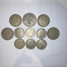 Lot Piece Francs Algérie Turin 100fr 50fr 20fr 1949 1950