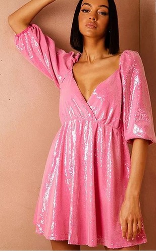 Robe babydoll sequins lorna - en,