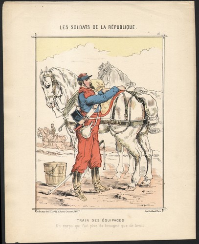 1871 gravure aquarellée - 1871,
