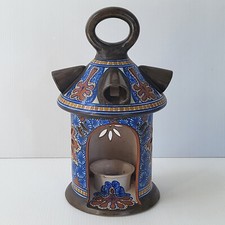 LANTERNE BOUGEOIR GOUDA NIGHT LIGHT CERAMIQUE ART DECO 1915 VINTAGE A JOUR