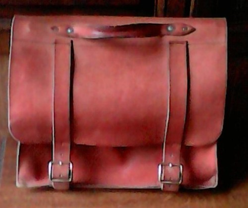Sacoche cartable en cuir - /,