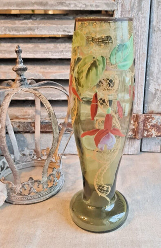 Ancien vase verre - vase,