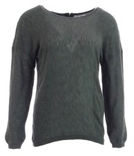 Pull fantaisie zip bijou femme ONLY gris Robin dark grey pullover 15104562