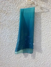 longue écharpe neuve verte Caroll