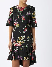 Robe tunique fleurie mousson