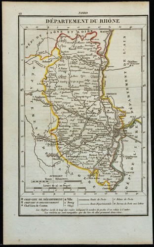 1823 rhône carte - -,