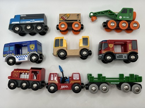 Brio wooden railways lot 9 - brio, of