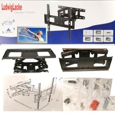 Support Mural TV pour 23 - 60 Pouces Neig. Pan Télescopique Vesa 400x400 Jusqu'À