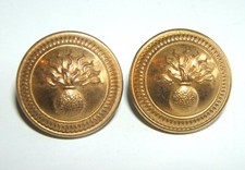 LOT DE 2 BOUTONS INFANTERIE  III° REP. - 15 mm - Fbt T.W.& W. 