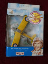 " Tiger Moth " avion métal Lledo Pioneers of Aviation Days Gone