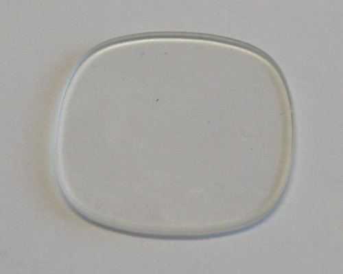 Verre montre plat carre 5 - plat, 19.5