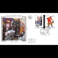 FDC soie - Sapeurs pompiers de