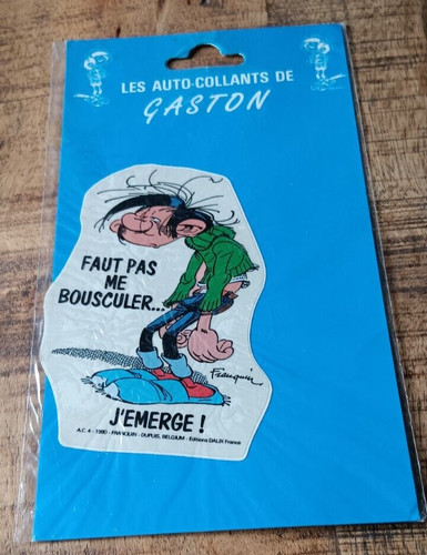 Gaston lagaffe autocollant - lagaffe,, j