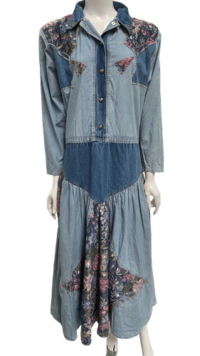 Robe midi vintage jean - midi,