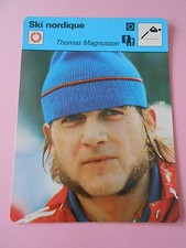 Ski Nordique Thomas Magnusson 1977 Fiche Card