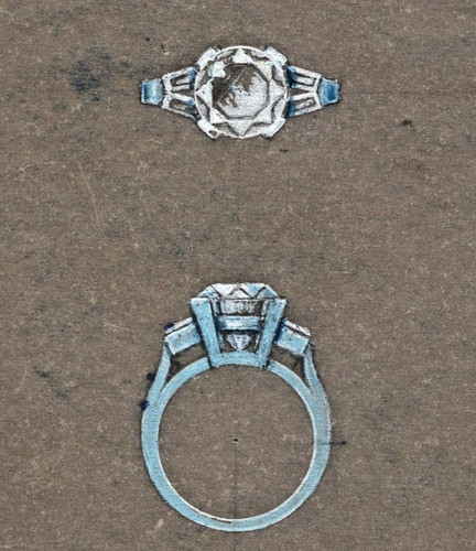 Gouaché joaillerie 1930 - gouaché, 1930's