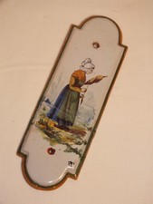 ancienne plaque de propreté en faïence de Desvres, Géo Martel