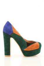 CHAUSSURES PATCHWORK EN DAIM