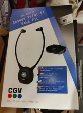 CGV DOLFIN SAPHIR -Casque TV & Hifi sans fil optique - NEUF