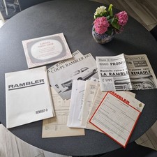RAMBLER  RENAULT  1962 - 1967  Rare Dossier  pour concessionnaire