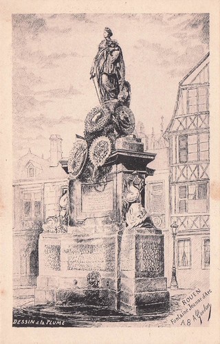 Rouen fontaine jeanne d - 76*,