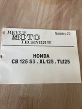 Revue Moto Technique N°22 Honda CB125 S3 XL125 TL125 CB XL TL 125