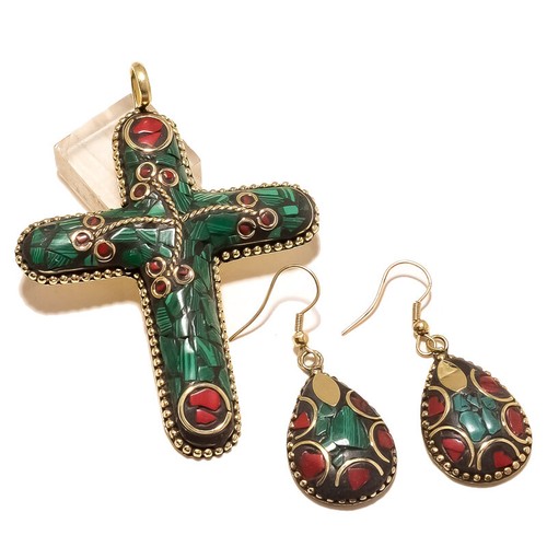 Set pendentif chaîne croix - set,