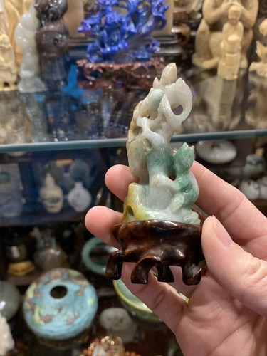 Antique chinese carved jadeite - antique,