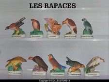 DVO1  SERIE COMPLETE DE FEVES LES OISEAUX RAPACES