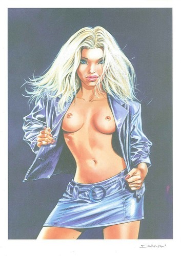 Jolie fille seins nus - fille,