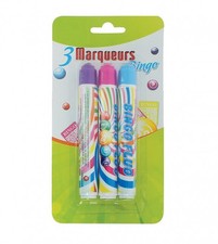 Lot de 3 marqueurs fluo 20 ml