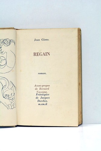 Regain jean giono paris 1948 - regain,