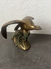 Ancienne Figurine Oiseaux Mer Mouette Régule Laiton 