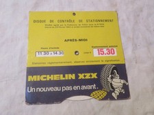 michelin ancien disque de stationnement