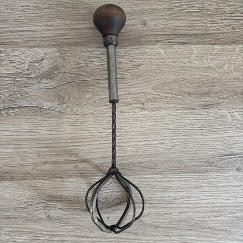 Ancien fouet batteur fer - en,