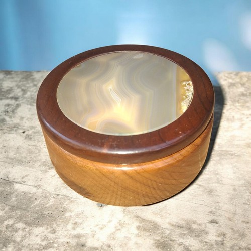 Boîte ronde bois - en,