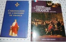 lot de 2 livres - CHRONOLOGIE DE L'HISTOIRE DE FRANCE