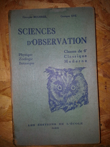 Sciences observation - sciences, d'observation