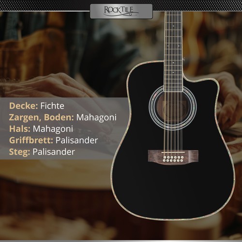 Guitare acoustique rocktile - guitare,