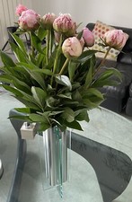 Vase orgue en métal chromé 1970