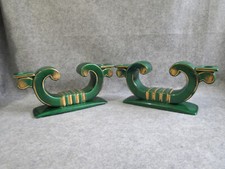 paire de bougeoirs faïencerie